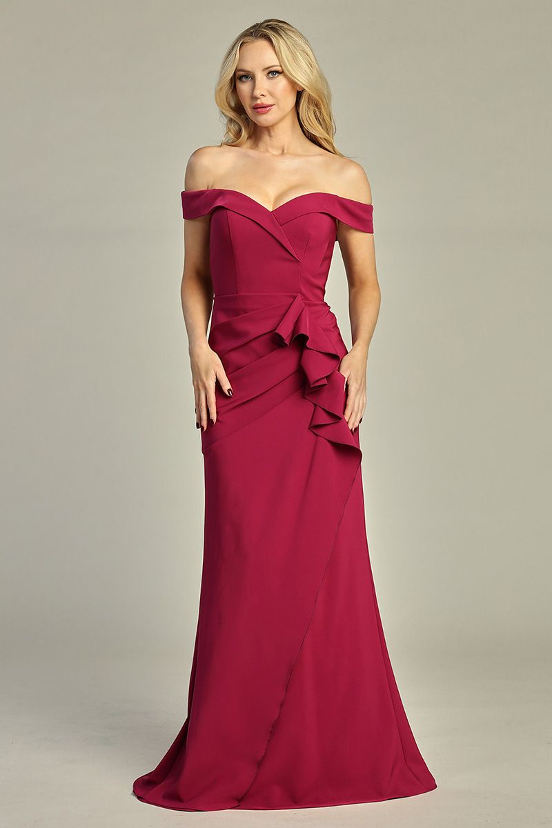 Off The Shoulder Satin Dress