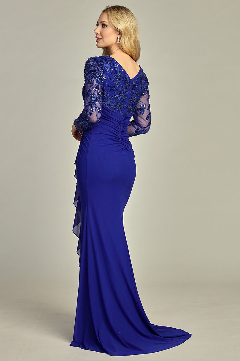 Long Sleeve Formal Gown - 3 Colors Available