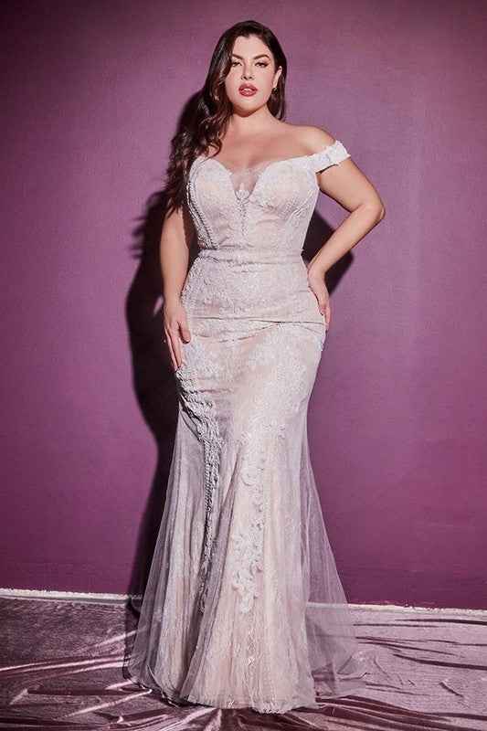 Off The Shoulder Lace Bridal Gown