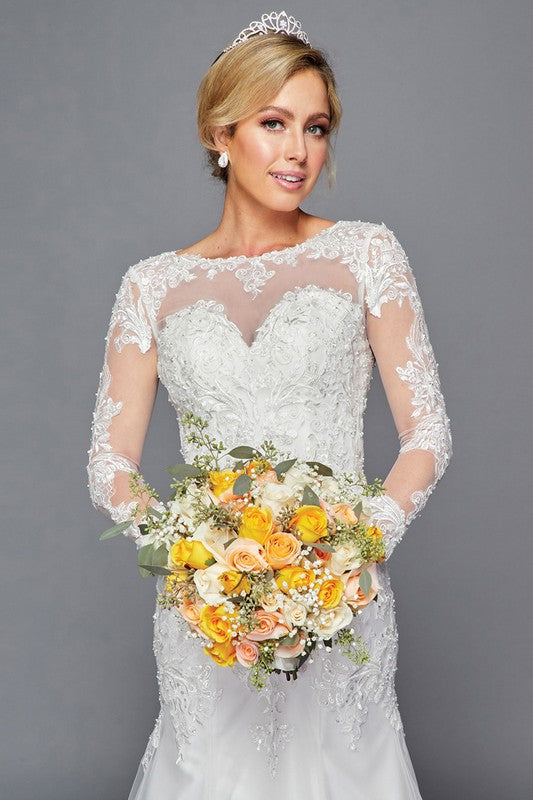 Court Train Mermaid Bridal Gown