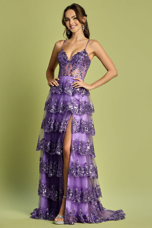 Ruffle Formal Dress
