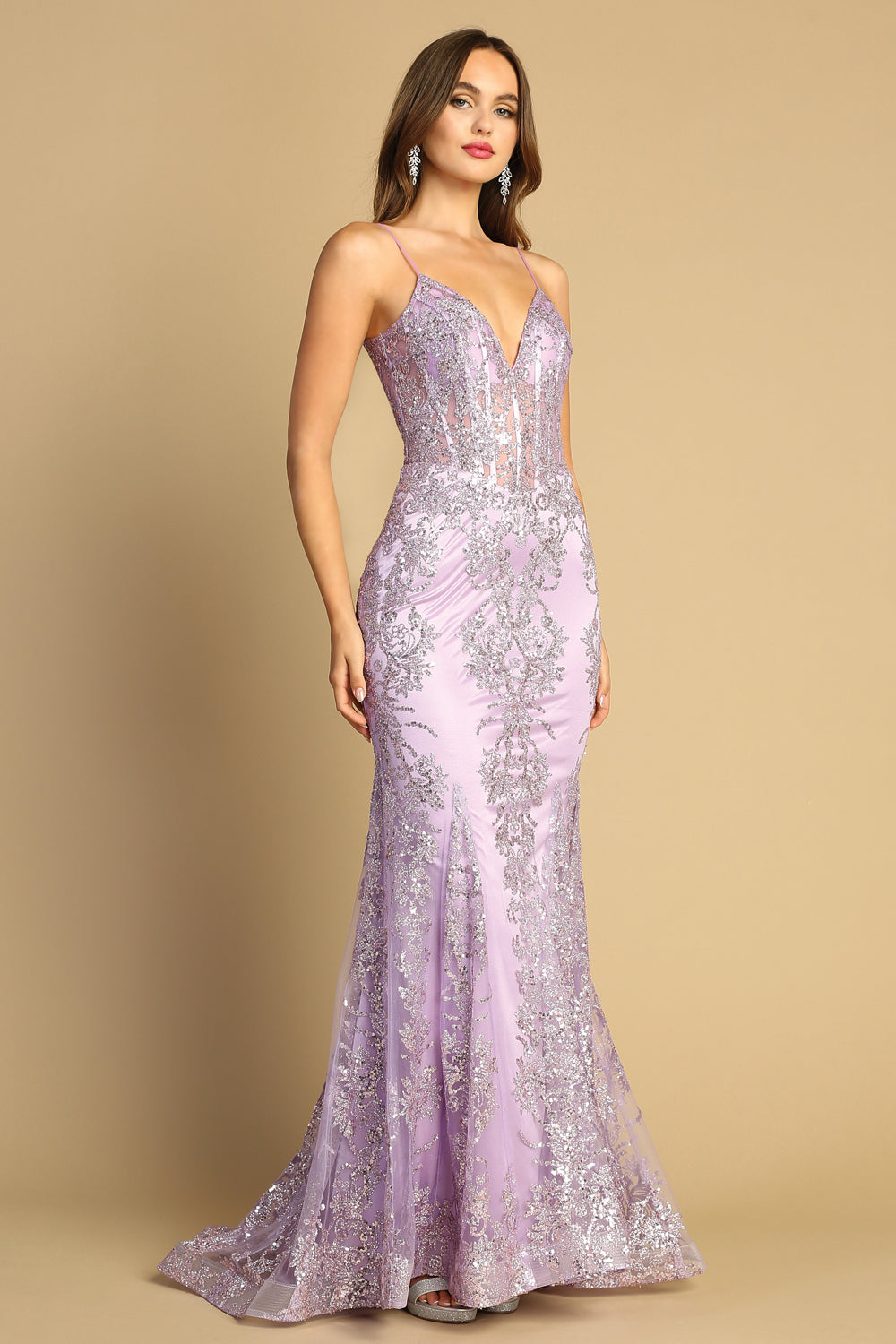 Fitted Corset Long Formal Dress - Style 2
