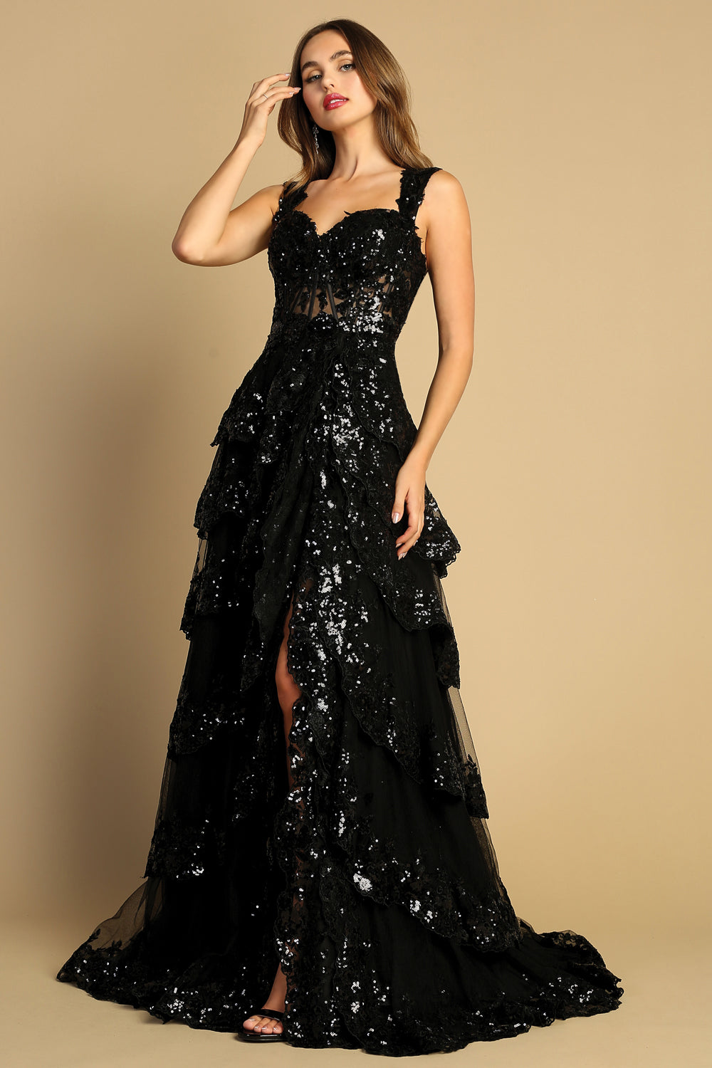 Tiered Ruffle A-Line Dress - Style 2