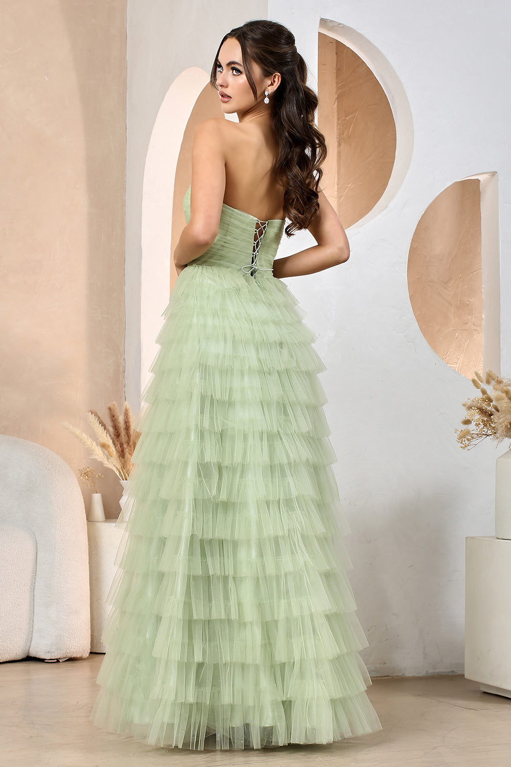 Ruffle Long Dress