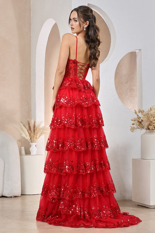 Ruffle Formal Dress - Style 2