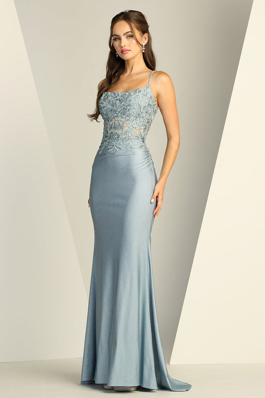 Fitted Sparkle & Lace Dress
