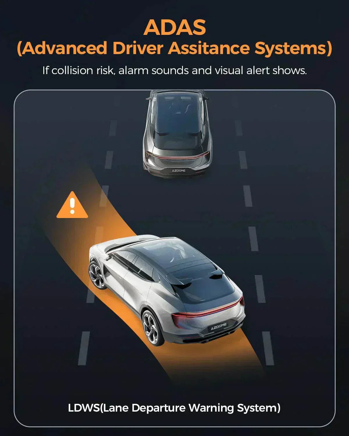 AZDOME M17 Pro Dual Dash Cam | Front & Rear with Time Lapse & App Control