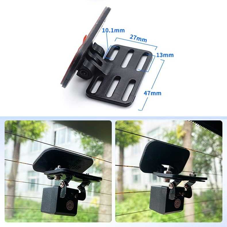 Rear Camera Holder — Rear Window Windshield Bracket for Dash Cams