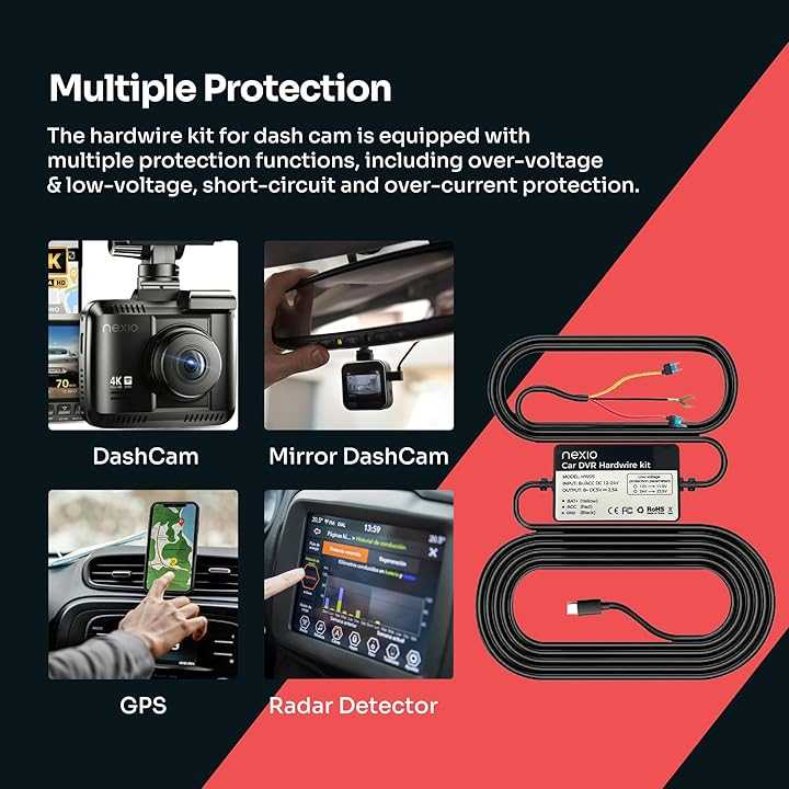 Nexio HW05 Type-C Hardwire Kit for Dash Cams
