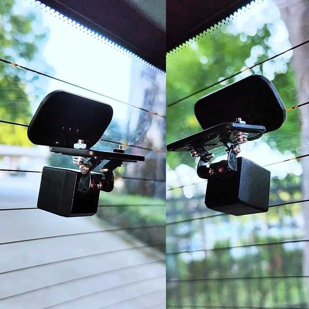 Rear Camera Holder — Rear Window Windshield Bracket for Dash Cams