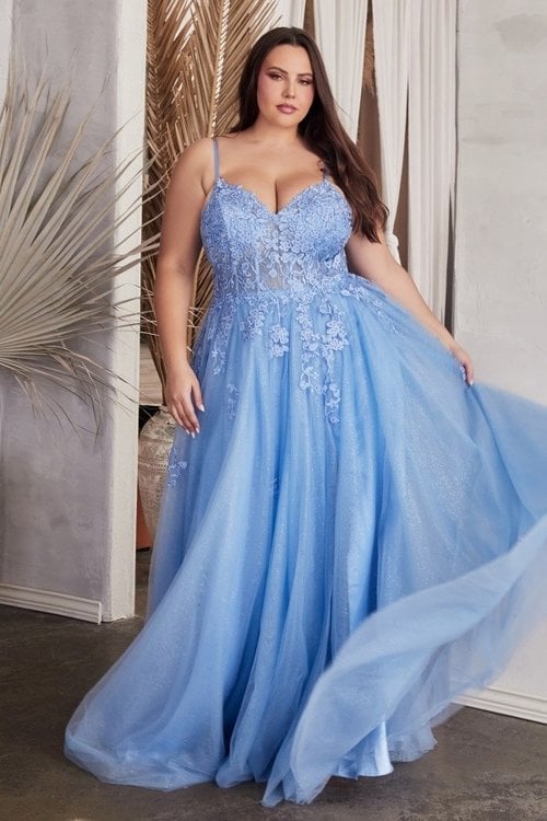 A-Line Lace & Tulle Gown - Style 2