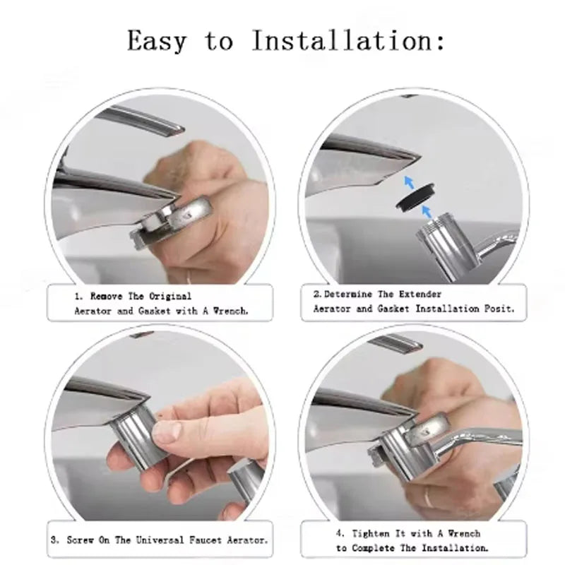 1080° Rotatable Faucet Extender