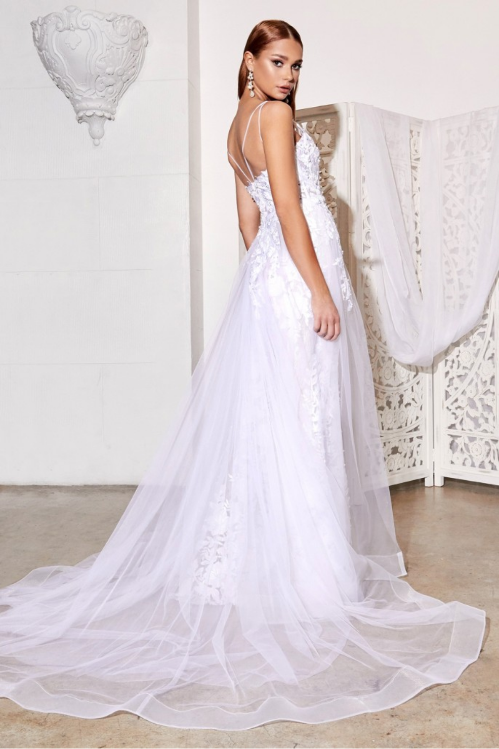 Lace Wedding Gown With Overskirt