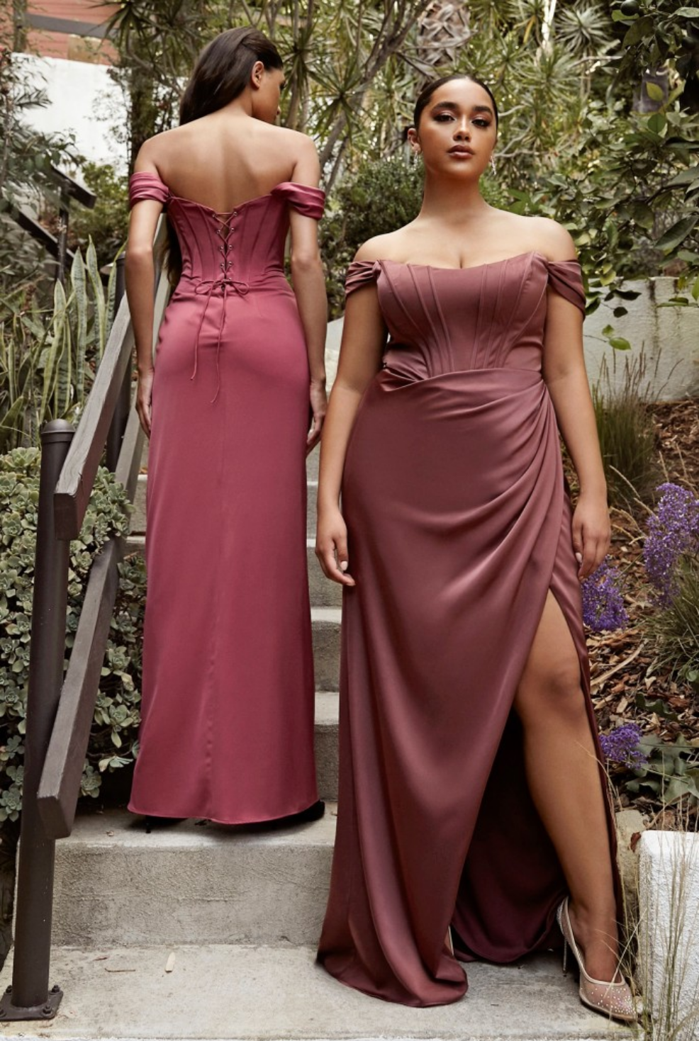Corset Soft Satin Dress