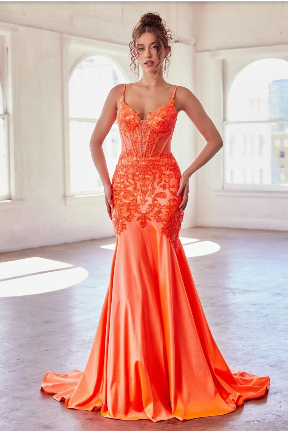 Glitter & Lace Mermaid Gown