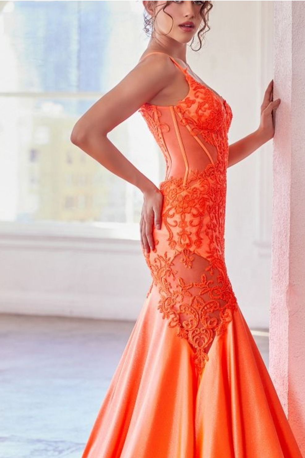 Glitter & Lace Mermaid Gown