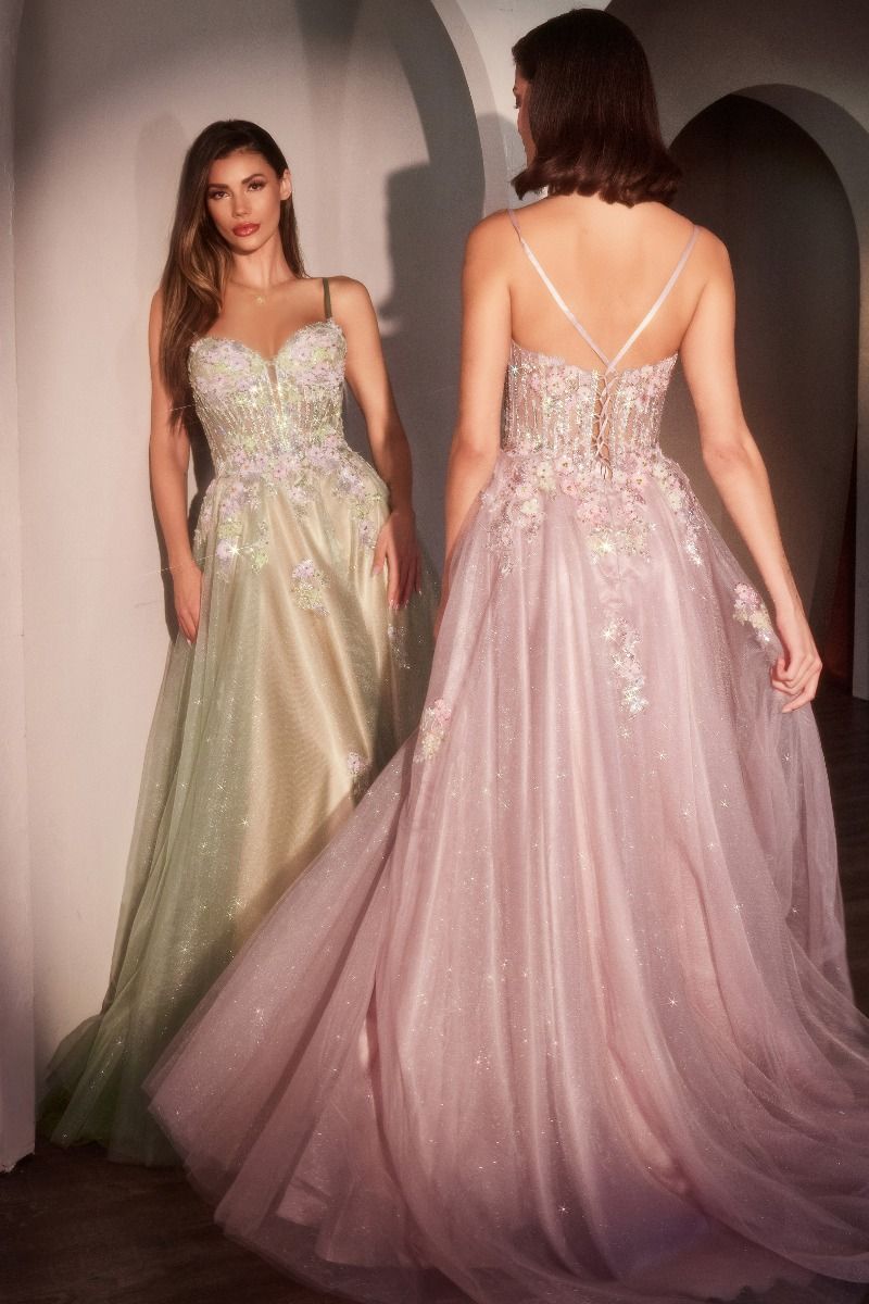 A-Line Dress With Elegance And Sparkle