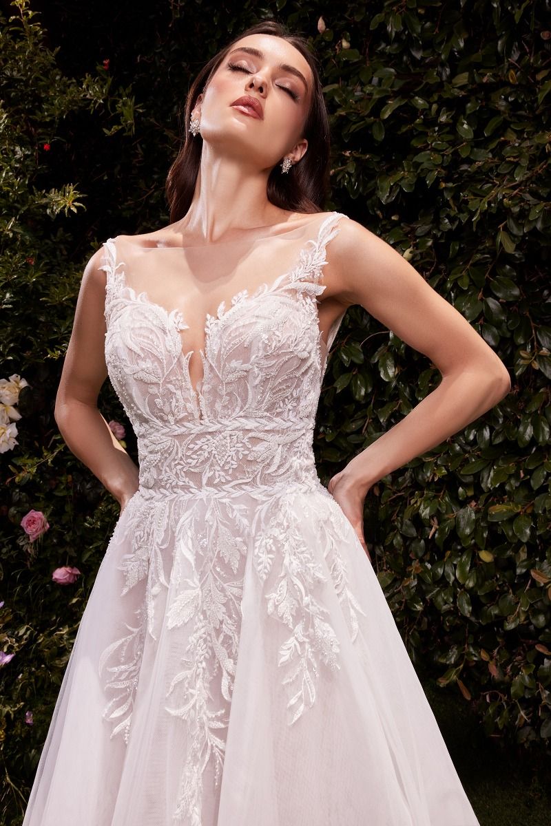 Layered Tulle A-Line Wedding Dress