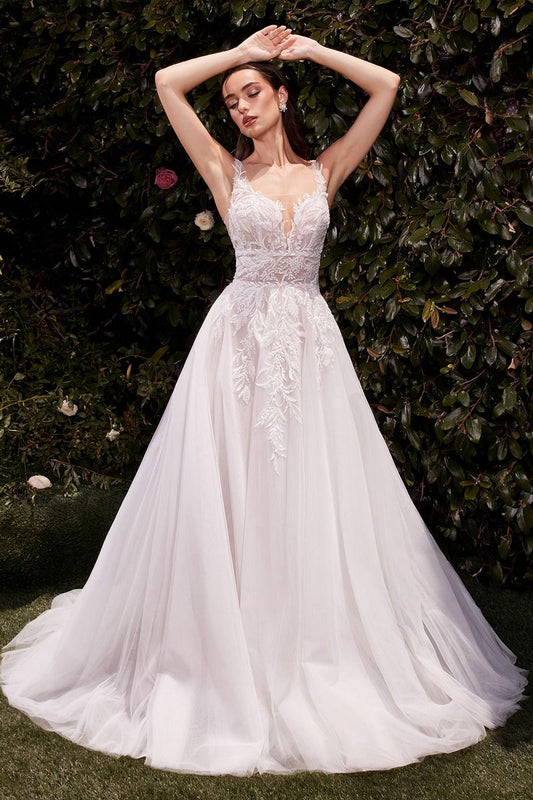 Layered Tulle A-Line Wedding Dress